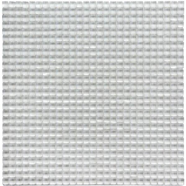 Solistone Atlantis Anemone White 11-3/4 in. x 11-3/4 in. x 6.35 mm Polished Glass Mosaic Wall Tile (9.58 sq. ft. / case)