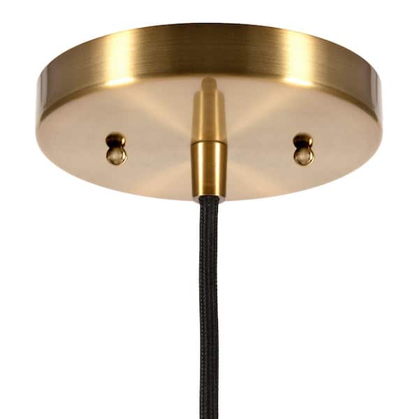 Meyer&Cross Barton 1-Light Brass Pendant with Metal Shade PD0762 - The Home  Depot