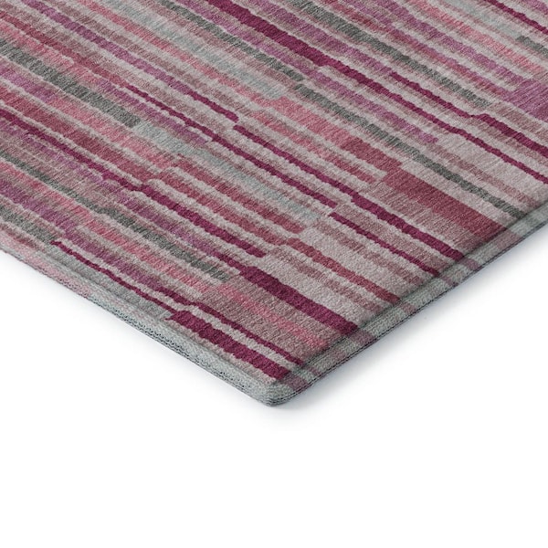 Mayfield Premium Machine Washable Abstract AMF2102 Blush 3 ft. x 5 ft. Area Rug