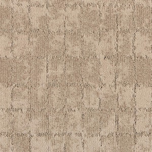 Posh Patterns Ornate Brown 37 oz. Polyester Pattern Installed Carpet