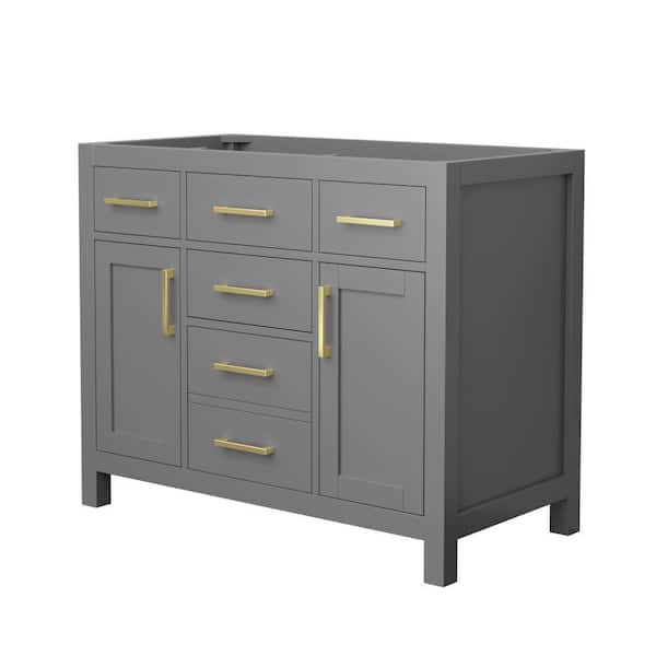 Beckett 41 in. Bath Vanity Cabinet without Top in Dark Gray