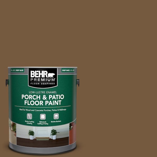 BEHR PREMIUM 1 gal. #290F-7 Wooden Cabin Low-Lustre Enamel Interior/Exterior Porch and Patio Floor Paint