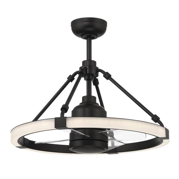Savoy House Schoolhouse Indoor Outdoor Light kit Fan Light Kit in Flat Black