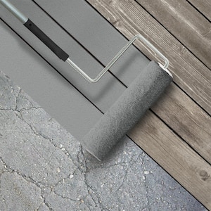 1 gal. #MS-82 Cobblestone Grey Textured Low-Lustre Enamel Interior/Exterior Porch and Patio Anti-Slip Floor Paint