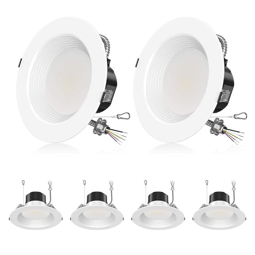 6 in. 120-277 V Adjustable Lumen and CCT 27-Watt Integrated LED Commercial Downlight Wet Location 0-10V Dimmable 6-Pack price history on PriceWatchPro
