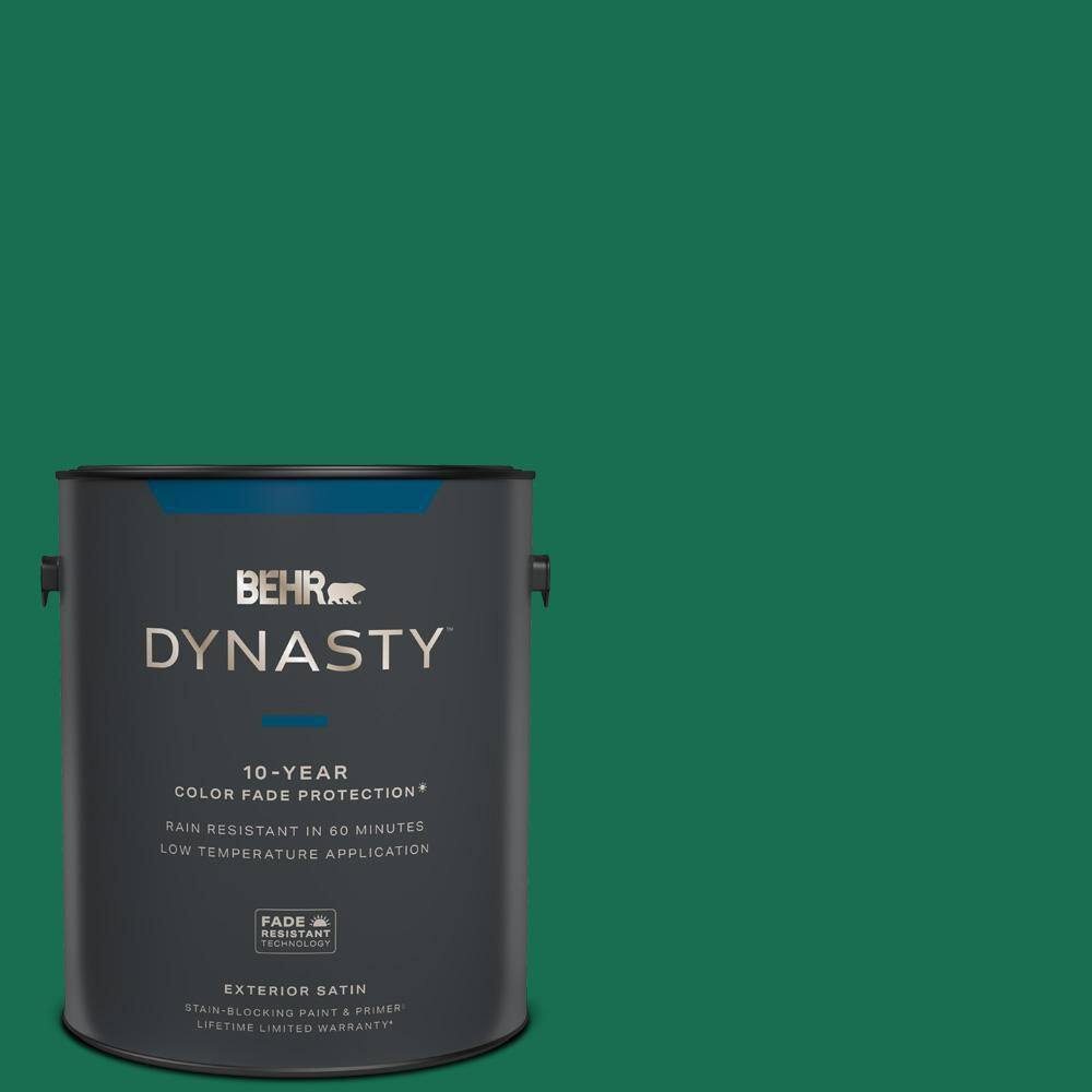 BEHR DYNASTY 1 gal. SH470 Precious Emerald Satin Enamel Exterior
