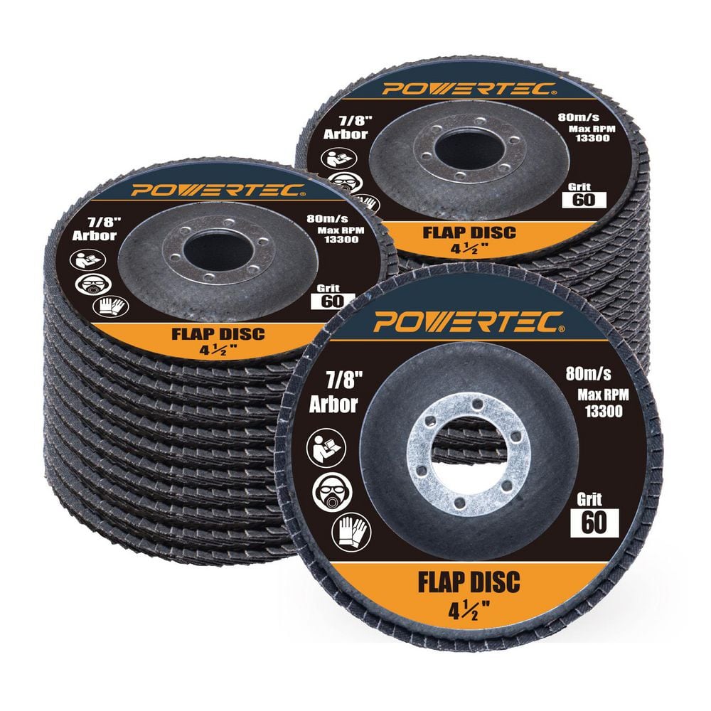 4-1/2 in. x 7/8 in. Zirconia Flap Discs 60-Grit with Type 29-design for Angle Grinder (20-Pack) price history on PriceWatchPro