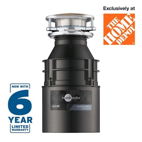 Badger 700, 3/4 HP Continuous Feed Kitchen Garbage Disposal, Badger Series