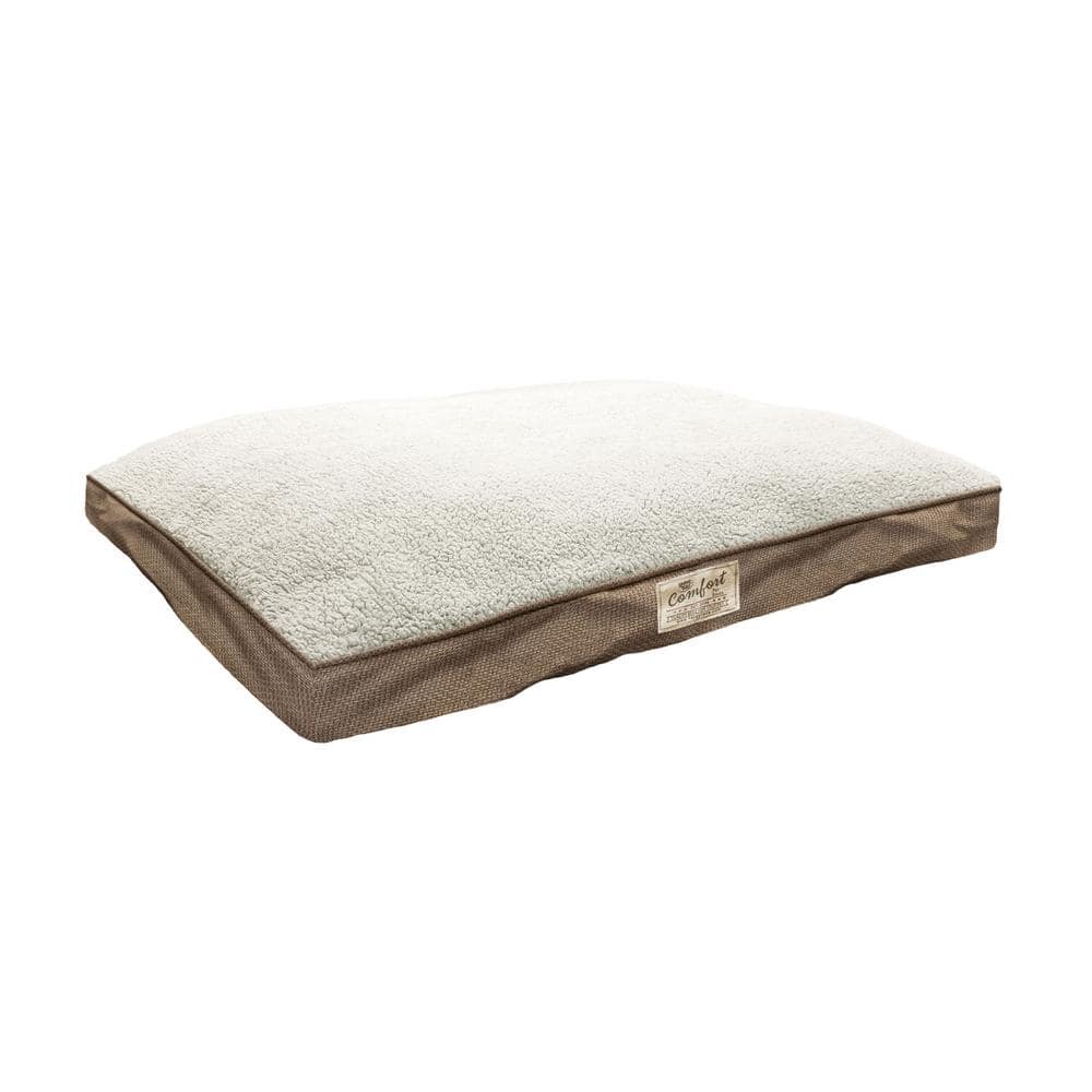 40 in. x 30 in. Brown Sherpa Woven Linen Pet Bed price history on PriceWatchPro