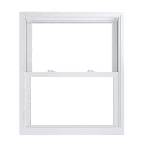 American Craftsman 31.75 in. x 37.25 in. 70 Pro Series White Double Hung Low-E2 Argon PS Glass Vinyl Replacement Window, Screen Incl