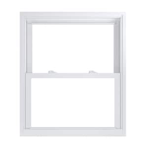 31.75 in. x 37.25 in. 70 Pro Series Low-E Argon SC Glass Double Hung White Vinyl Replacement Window, Screen Incl