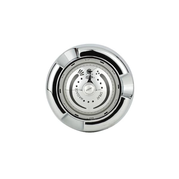 Zurn 1-Spray 2.6 in. Single Wall Mount Fixed Adjustable Shower Head in Chrome