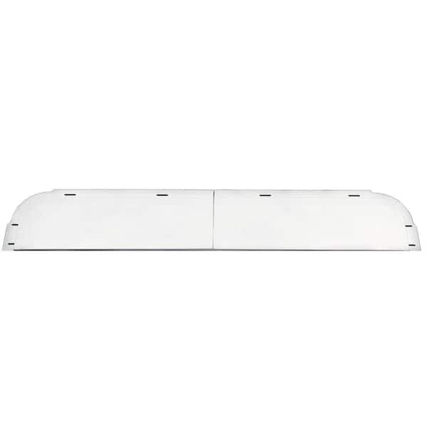 Builders Edge 6 in. x 37 5/8 in. J-Channel Back-Plate for Window Header in 001 White