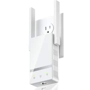 Long Range Wireless WiFi Extender Repeater Signal Booster Upto 10K sq. ft. that supports 55 Plus Devices in 1-Tap Setup