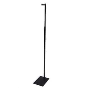 Black Metal Clothes Rack 25 in. W x 5 in. H