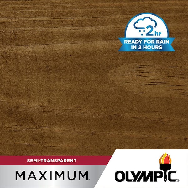 Maximum 5 gal. ST-2028 Tobacco Semi-Transparent Exterior Stain and Sealer in One Low VOC