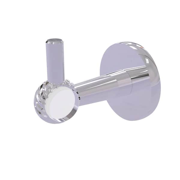 Allied Brass Clearview Collection J-Hook Robe/Towel Hook with Twisted Accents in Polished Chrome