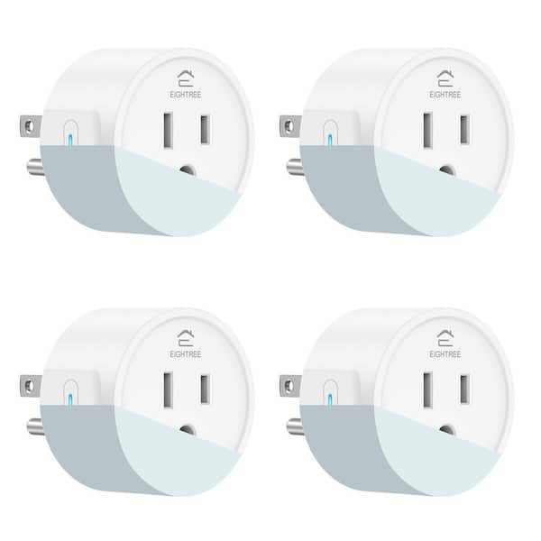 4-Pack White Matter WiFi Smart Plug Homekit Supported Hub Required with Alexa & Google Home