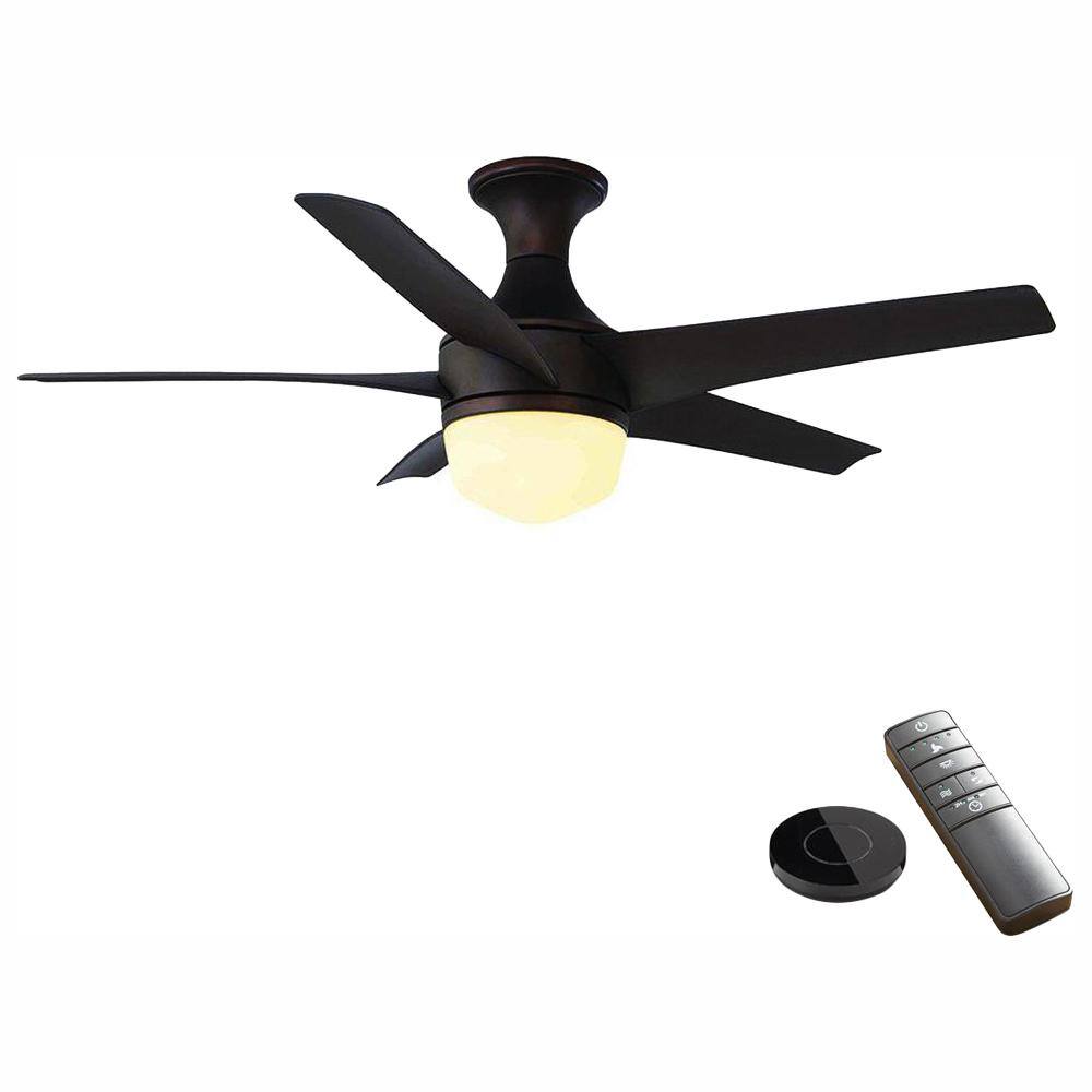 Home Decorators Collection Tuxford 44 in. LED Mediterranean Bronze Ceiling Fan with Light Kit works with Google Assistant and Alexa 20031 Sansujyuku sansujyuku.com