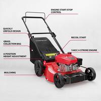 PowerSmart 21 in. 3-in-1 Gas Push Lawn Mower V8721P