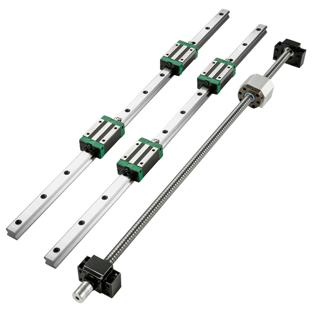 Linear Guide Rail (2-Piece) HGR20-1500mm Linear Slide Rail with (1-Piece) RM1605-1500mm Ballscrew with BF12/BK12 Kit price history on PriceWatchPro