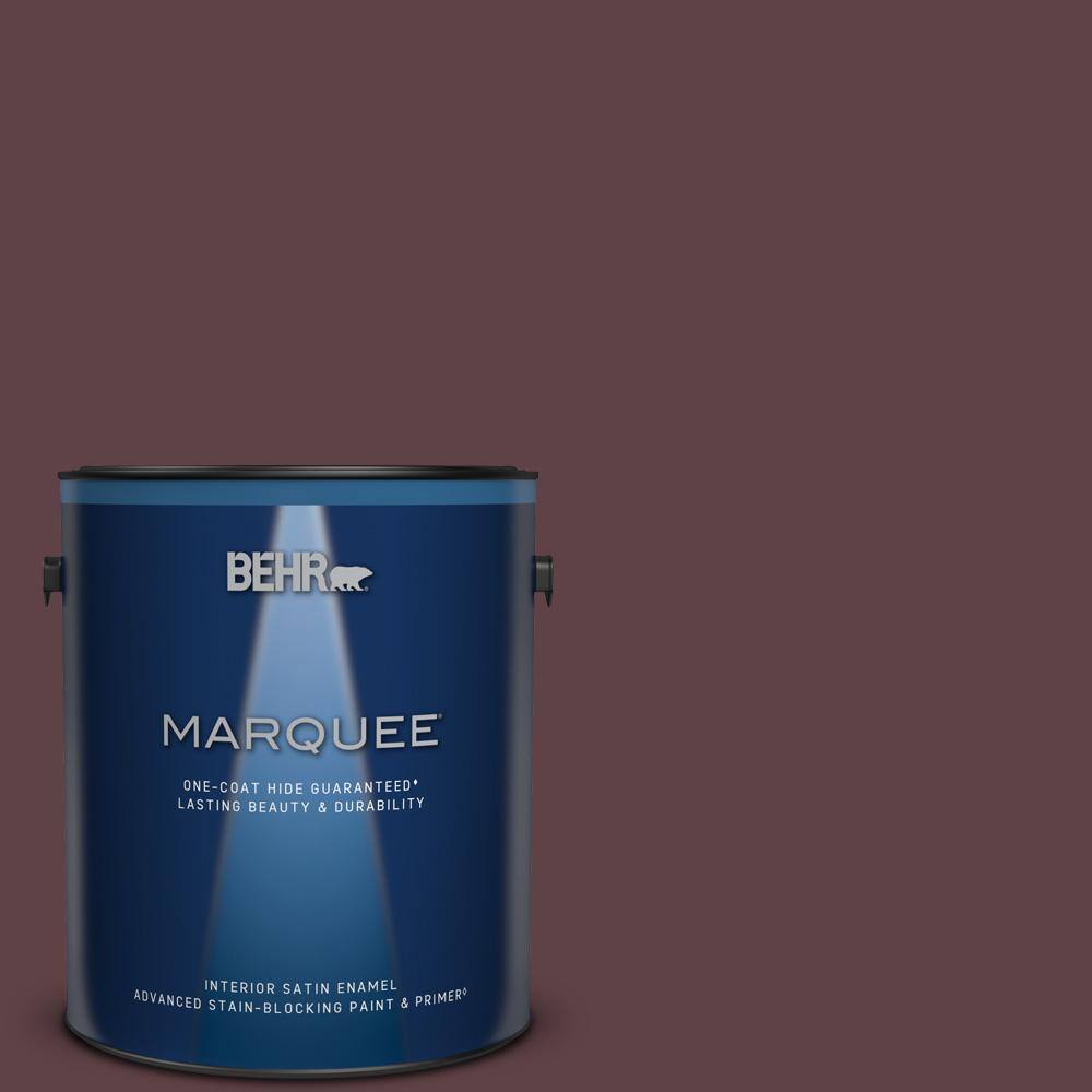 1 gal. #110F-7 Deep Garnet Satin Enamel Interior Paint & Primer