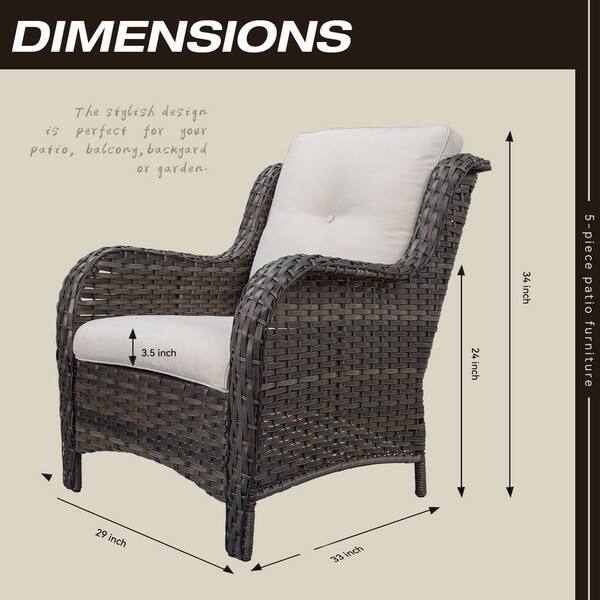 2 piece outdoor lounge chair