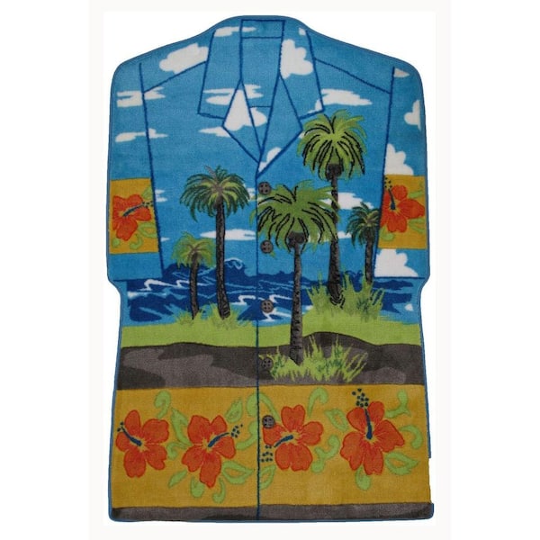 LA Rug Supreme Hawaiian Shirt Multi Colored 3 ft. x 5 ft. Area Rug