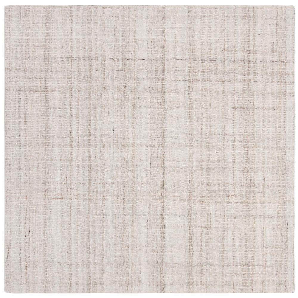 SAFAVIEH Abstract Bailey Striped Area Rug  Ivory/Beige  8ft Square