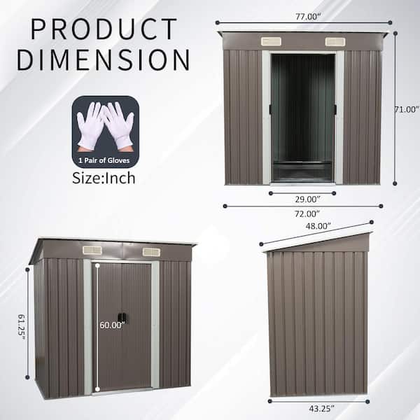 Have a question about Storhaus 6 ft. W x 4 ft. D Metal