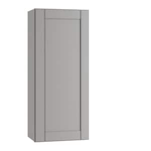 Washington Veiled Gray Plywood Shaker Assembled Wall Kitchen Cabinet Soft Close Left 18 in W x 12 in D x 36 in H