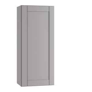 Richmond Vesuvius Gray Plywood Shaker Stock Ready to Assemble Wall Kitchen Cabinet Sft Cls 15 in W x 12 in D x 36 in H