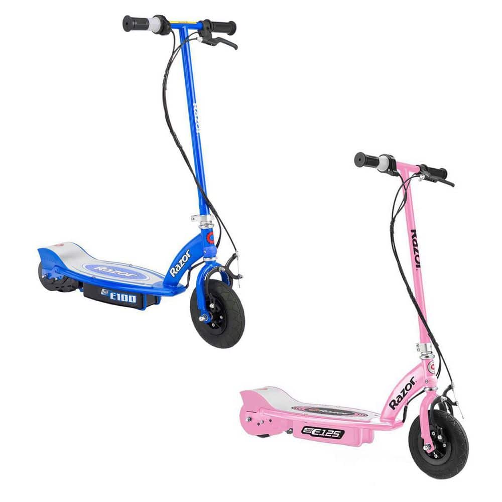 Razor Electric Powered Motorized Ride On Kids Scooters, Blue and Pink (2-Pack) -  13111163+131112