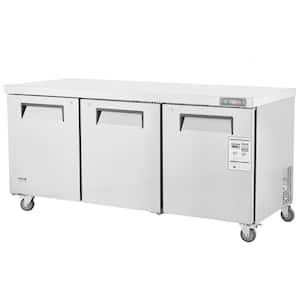 72 in. Commercial Refrigerator Sandwich and Salad Prep Table, 20 cu. ft. Stainless Steel Refrigerated Food Prep Station