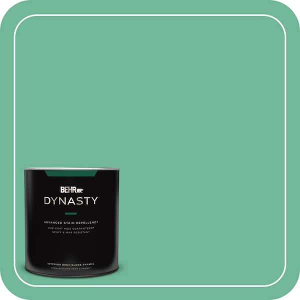 BEHR DYNASTY 1 qt. #MQ6-41 Farmers Market One-Coat Hide Semi-Gloss Enamel Interior Stain-Blocking Paint and Primer