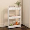 IdeaWorks 3 Tier Slide Out Storage Tower Laundry / Kitchen Slim Slide Out  Pantry - Use as a Rolling Spice Rack Slim Roll Away Cart, In-Between Fridge  Storage, or Closet Clothing Bins 