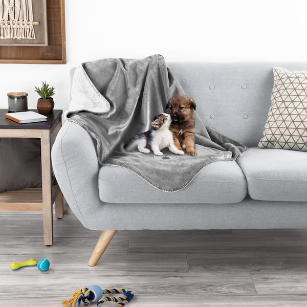 Waterproof Pet Plush Lap Throw Blanket