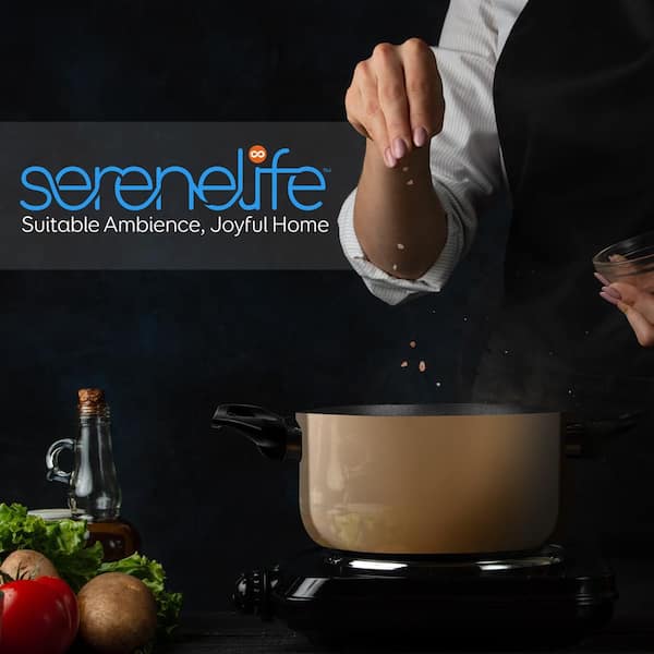 Serenelife 11 Piece Kitchenware Pots & Pans Set – Basic Kitchen