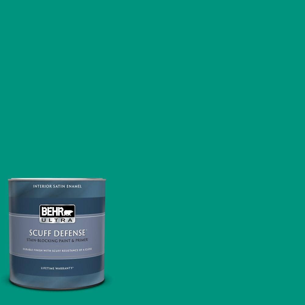 BEHR ULTRA 1 qt. SG480 Aqua Waters Extra Durable Satin Enamel