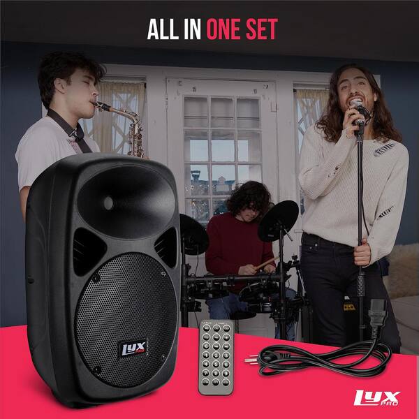 LYXPRO 10 in. Portable PA Speaker Powered, PA System with