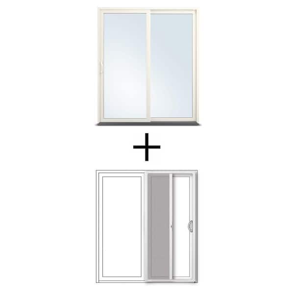 71-1/4 in. x 79-1/2 in. Gliding Patio Door and 72 in. x 80 in. Retractable Screen Door Combo