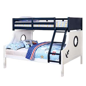 Nautia in Blue Twin/Full Bunk Bed