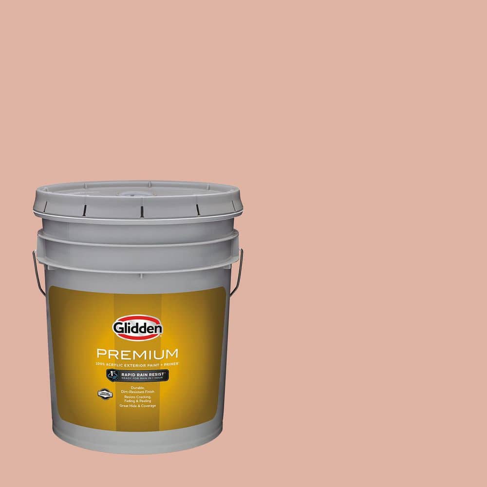 Glidden Premium - 5 gal. PPG1067-4 Thankfully Flat Exterior Latex Paint