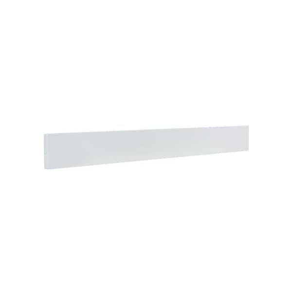 25 in. W Quartz Bathroom Vanity Backsplash in White