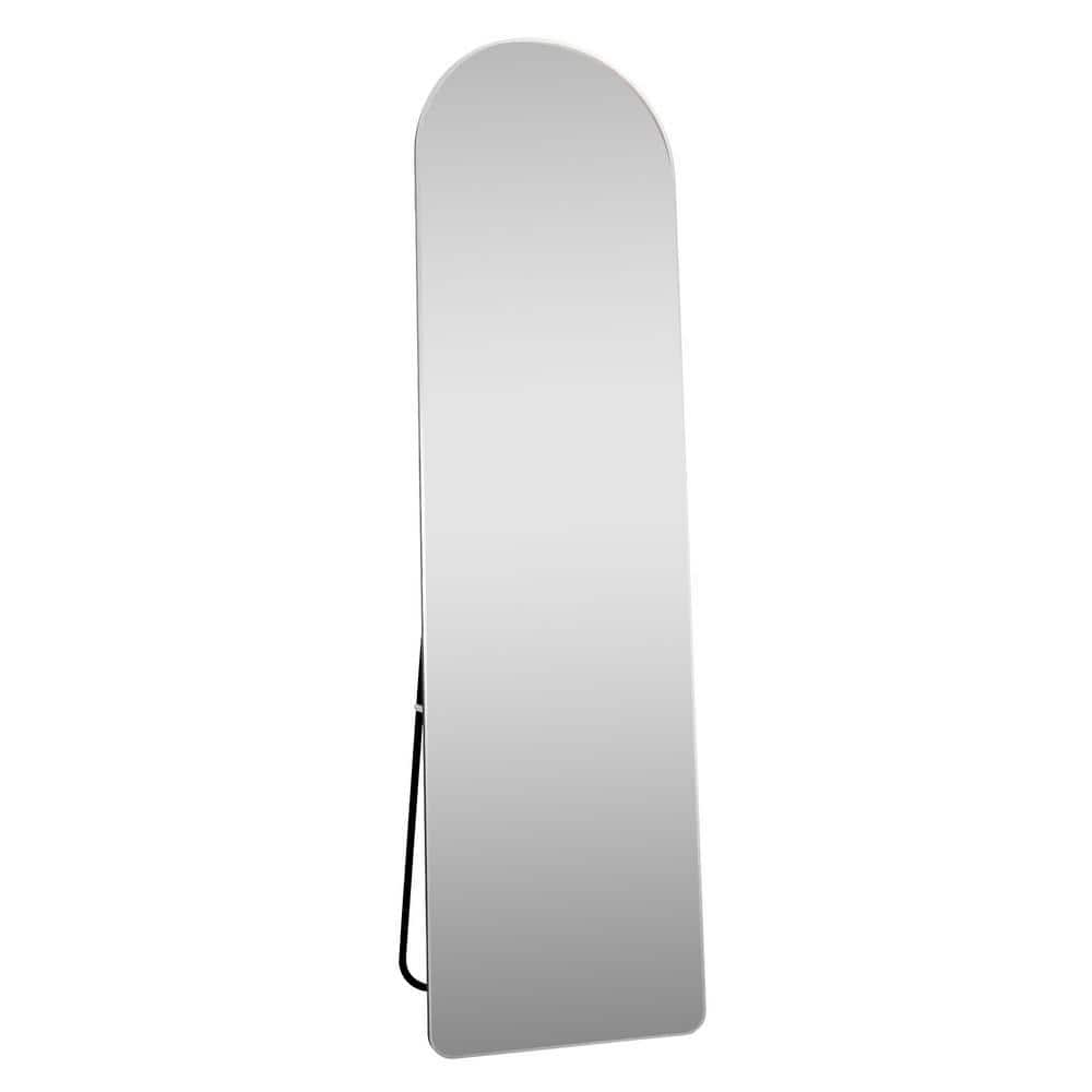 Cesicia 16.5 in. W x 59.8 in. H Arched Silver Full Length Standing