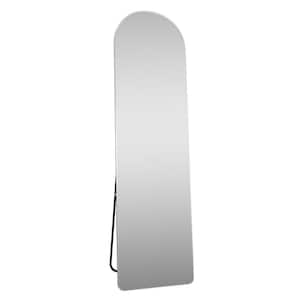 16.5 in. W x 59.8 in. H Arched Silver Full Length Standing Floor Mirror