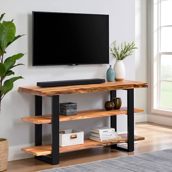 Alaterre Furniture Alpine 48 in. Natural Standard Rectangle Wood