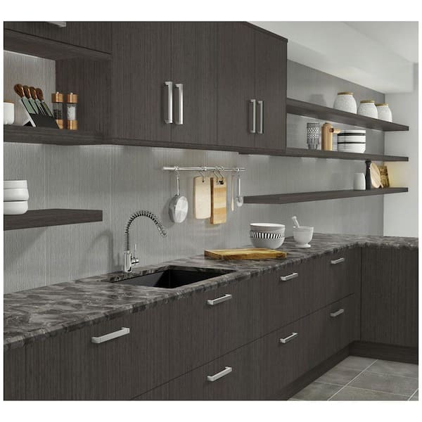 3 in. x 5 in. Laminate Sheet Sample in Cipollino Grigio with HD Mirage Finish