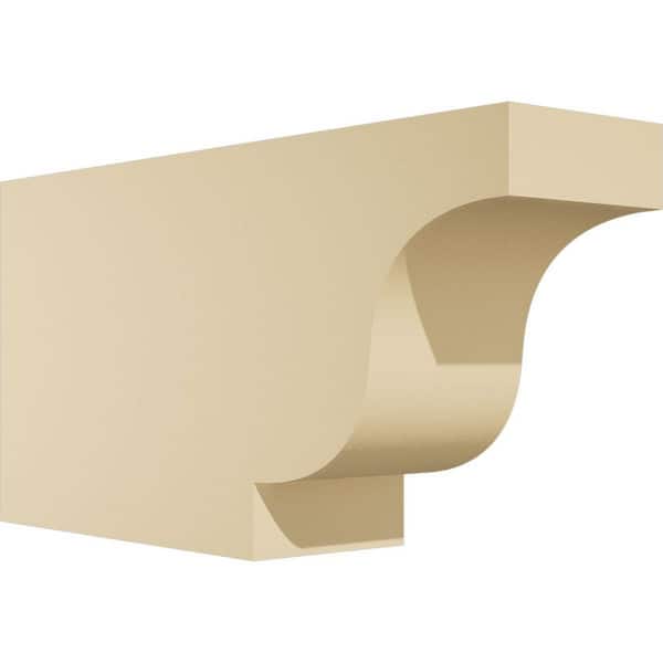 Ekena Millwork Standard Newport 5 in. W x 10 in. H x 20 in. D Signature Urethane Rafter Tail Outlooker