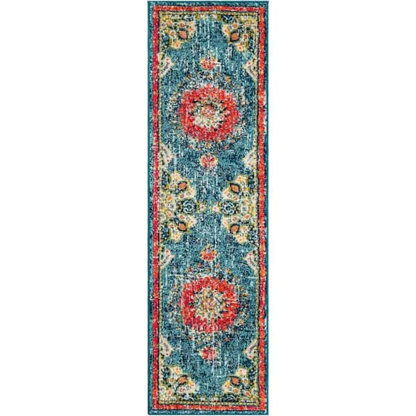 Unique Loom Penrose Alexis Blue 2' 0 x 7' 1 Area Rug